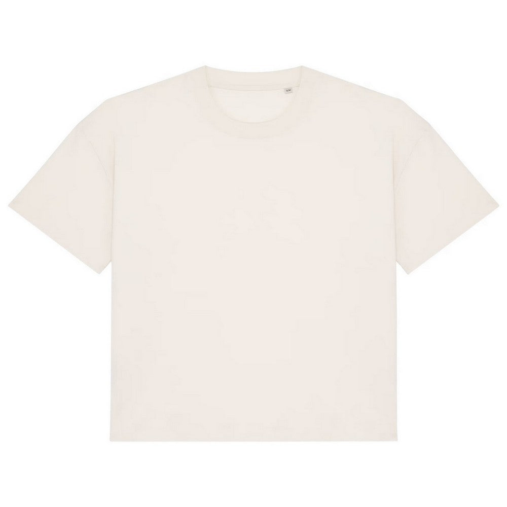 Ivory - Front - Native Spirit Womens-Ladies Oversized T-Shirt