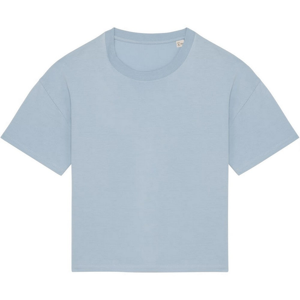 Aquamarine - Front - Native Spirit Womens-Ladies Oversized T-Shirt