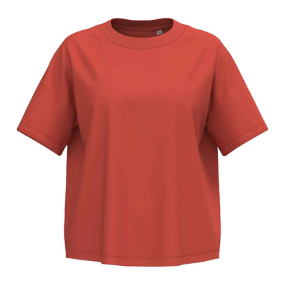 Paprika - Front - Native Spirit Womens-Ladies Oversized T-Shirt