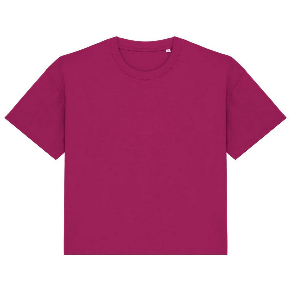 Cherry Purple - Front - Native Spirit Womens-Ladies Oversized T-Shirt