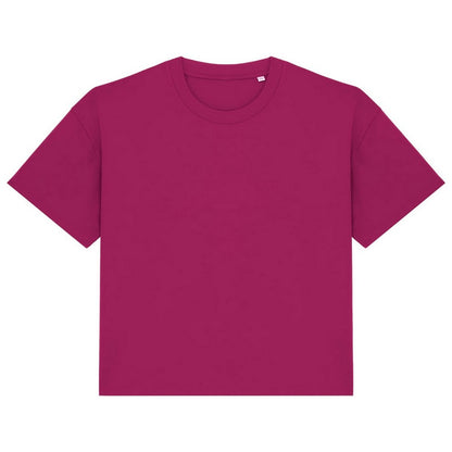 Cherry Purple - Front - Native Spirit Womens-Ladies Oversized T-Shirt