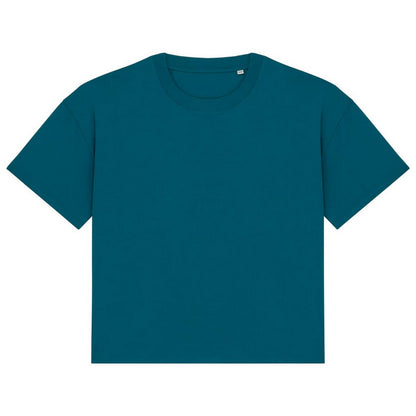 Peacock Green - Front - Native Spirit Womens-Ladies Oversized T-Shirt