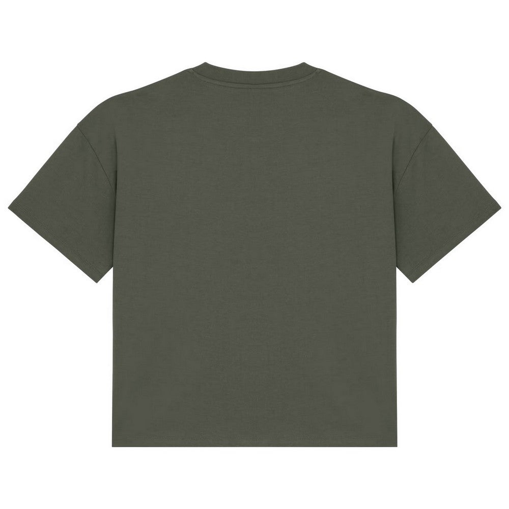Organic Khaki - Back - Native Spirit Womens-Ladies Oversized T-Shirt