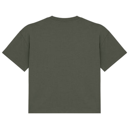 Organic Khaki - Back - Native Spirit Womens-Ladies Oversized T-Shirt