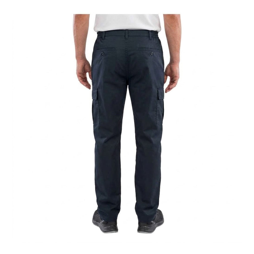 Navy - Back - Result Genuine Recycled Mens Plain Work Trousers