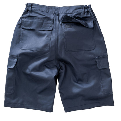 Navy - Back - Result Genuine Recycled Mens Work Shorts