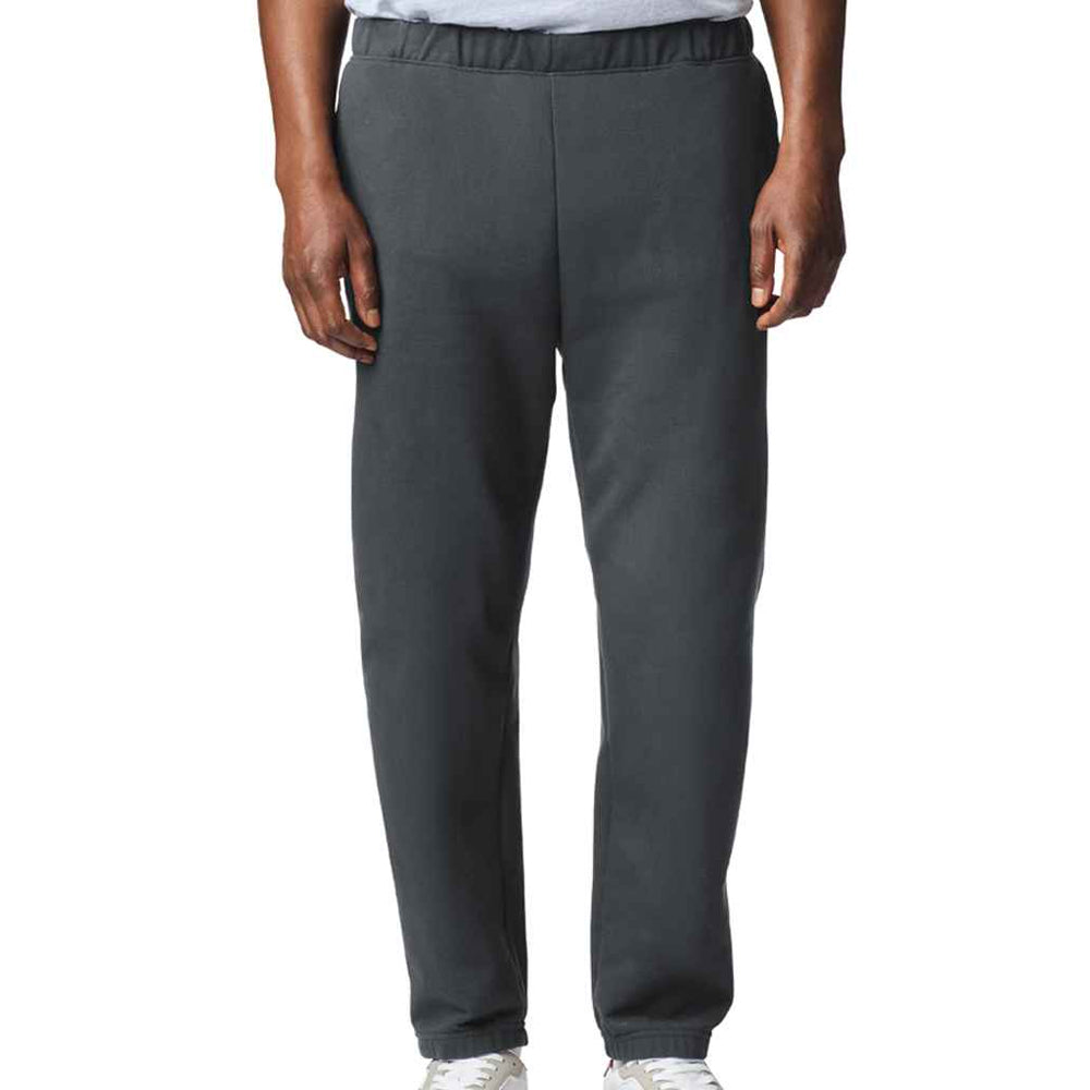 Charcoal - Side - Gildan Mens Softstyle Midweight Pocket Sweatpants
