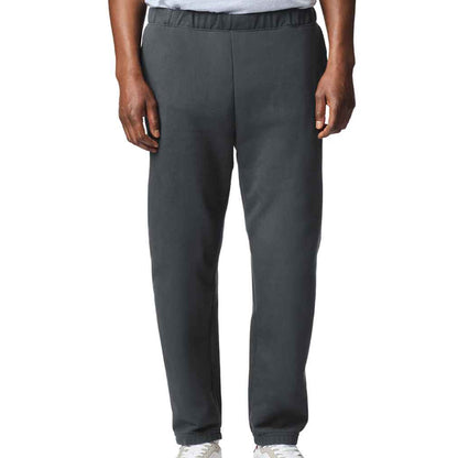 Charcoal - Side - Gildan Mens Softstyle Midweight Pocket Sweatpants
