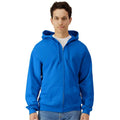 Royal Blue - Side - Gildan Unisex Adult Softstyle Midweight Full Zip Hoodie