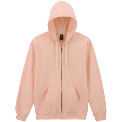 Dusty Rose - Front - Gildan Unisex Adult Softstyle Midweight Full Zip Hoodie