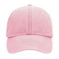 Vintage Dusky Pink - Side - Beechfield Childrens-Kids Vintage Low Profile Baseball Cap