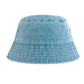Vintage Light Blue - Front - Beechfield Childrens-Kids Vintage Bucket Hat