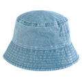 Vintage Light Blue - Back - Beechfield Childrens-Kids Vintage Bucket Hat