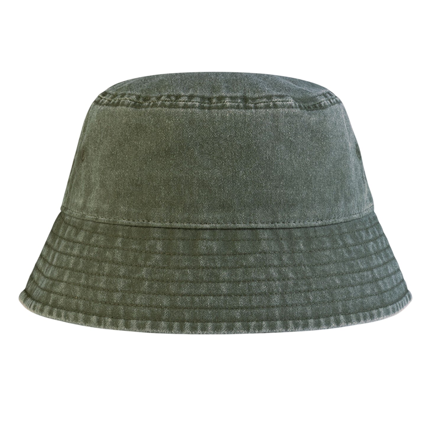 Vintage Sage Green - Front - Beechfield Childrens-Kids Vintage Bucket Hat