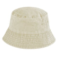 Vintage Sand - Back - Beechfield Childrens-Kids Vintage Bucket Hat