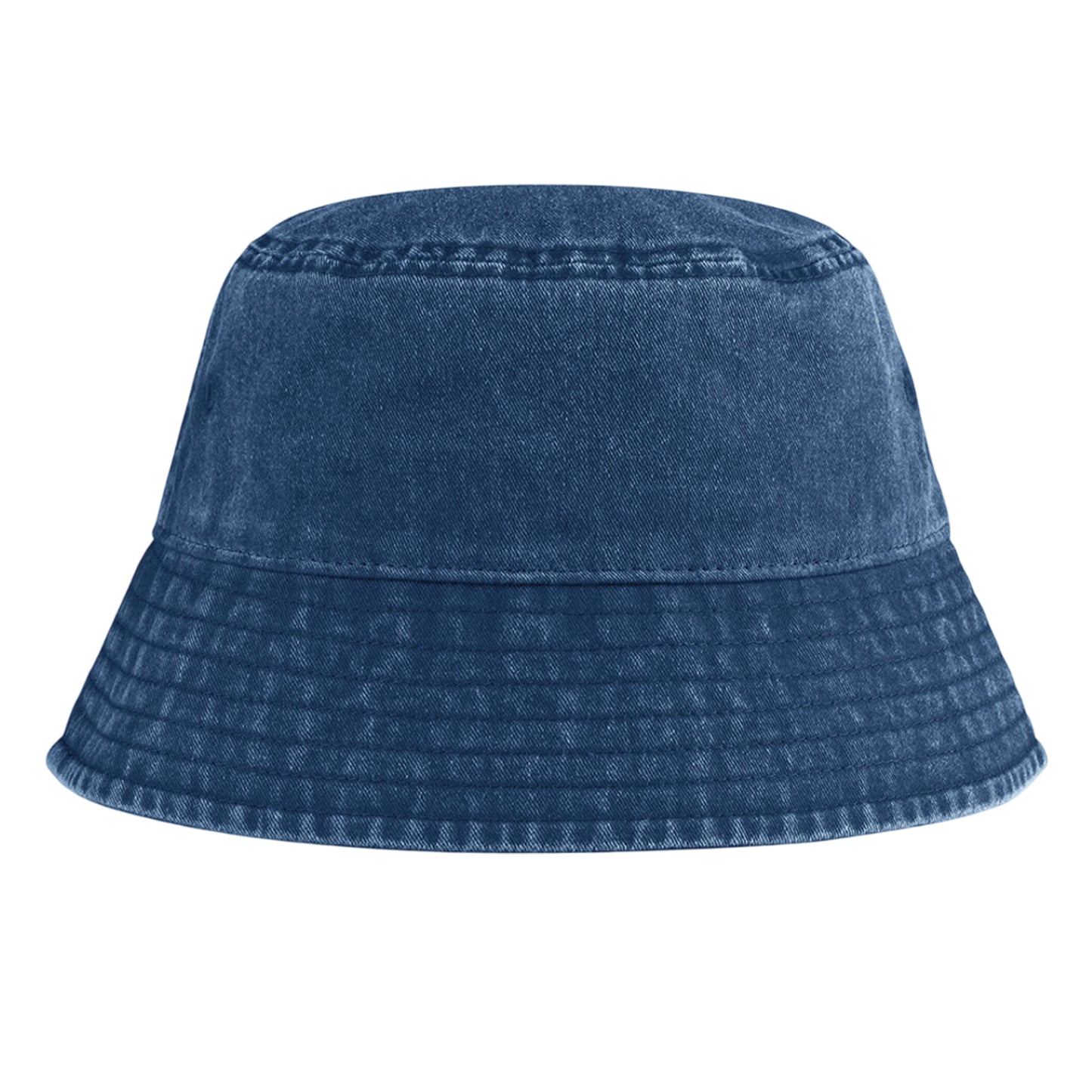 Vintage Denim - Front - Beechfield Childrens-Kids Vintage Bucket Hat