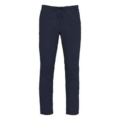 Navy - Front - Spasso Mens Relaxed Fit Chinos