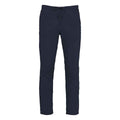 Navy - Front - Spasso Mens Relaxed Fit Chinos