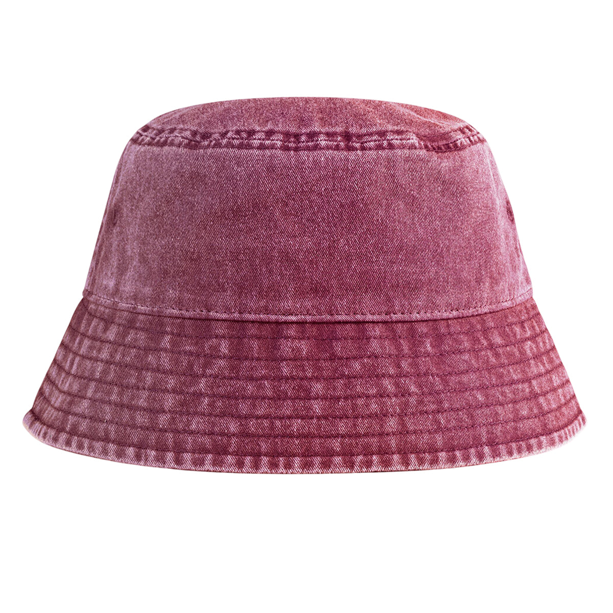 Vintage Red - Front - Beechfield Unisex Adult Vintage Bucket Hat
