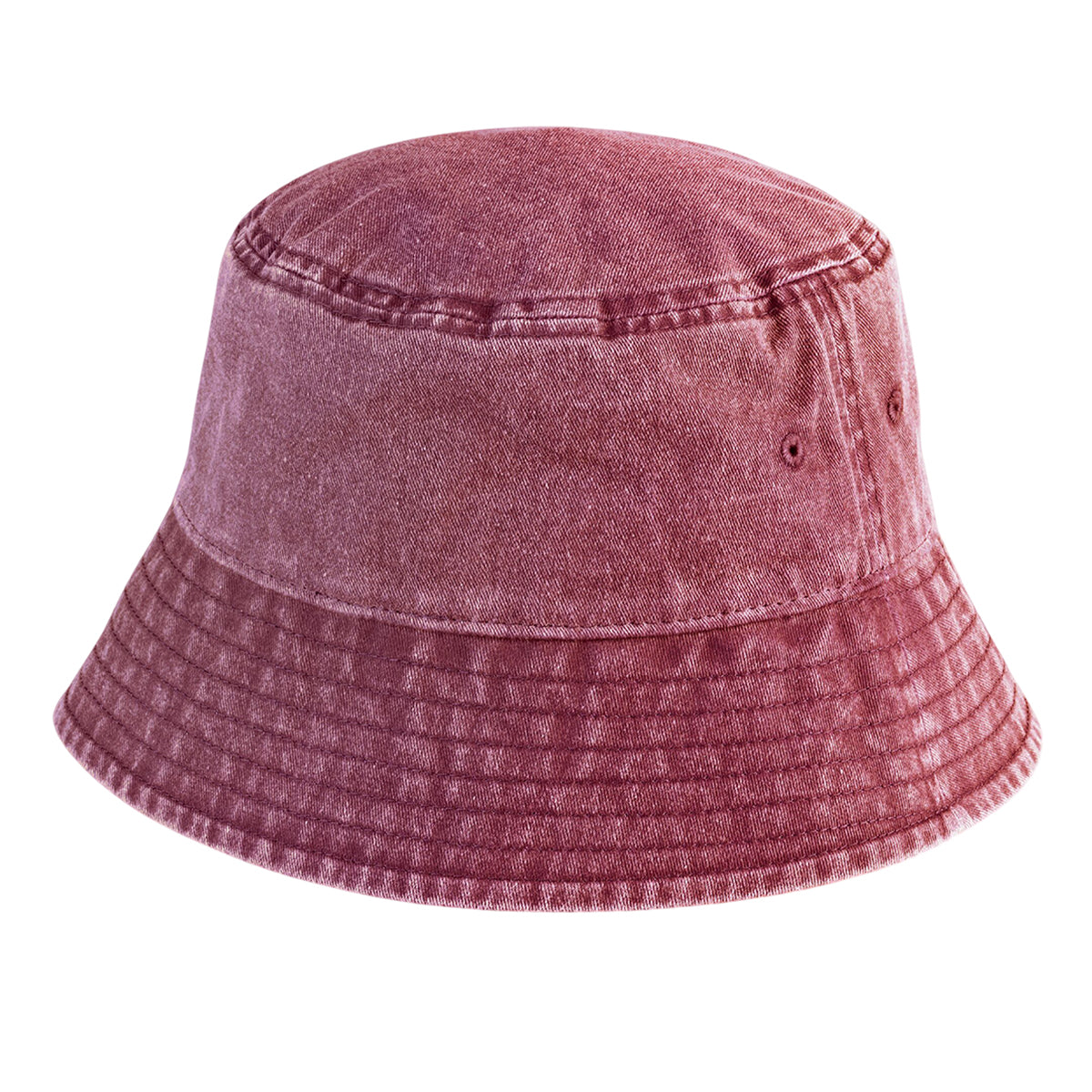 Vintage Red - Back - Beechfield Unisex Adult Vintage Bucket Hat