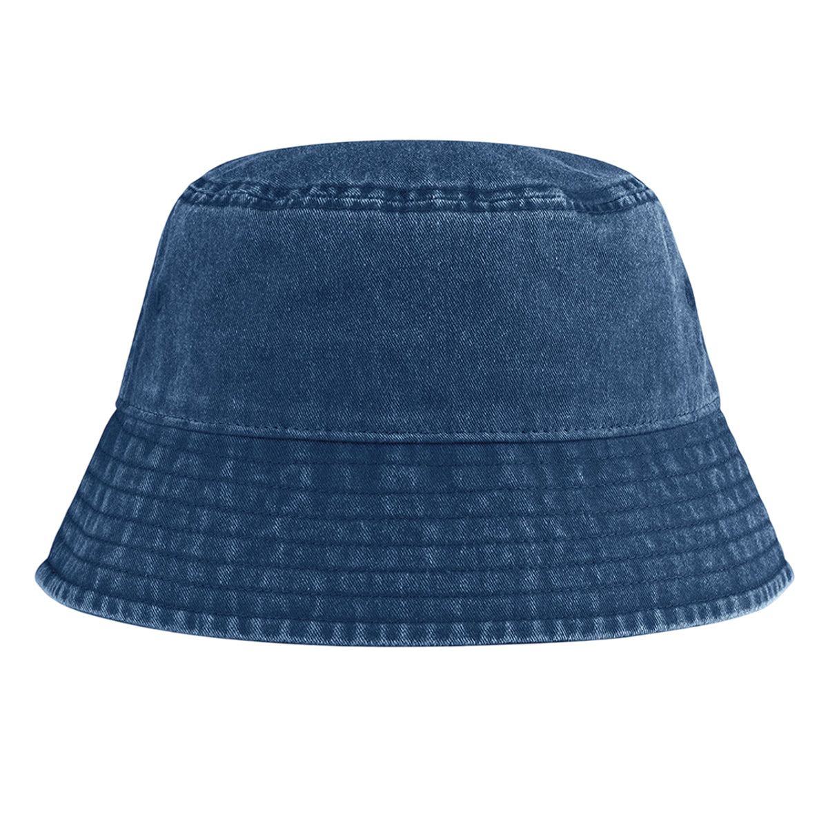 Vintage Denim - Front - Beechfield Unisex Adult Vintage Bucket Hat