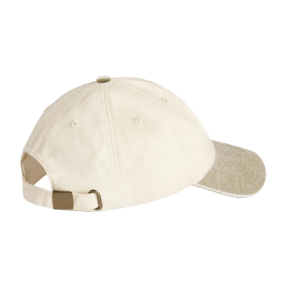 Natural-Desert Sand - Back - Beechfield Unisex Adult Contrast Low Profile Baseball Cap
