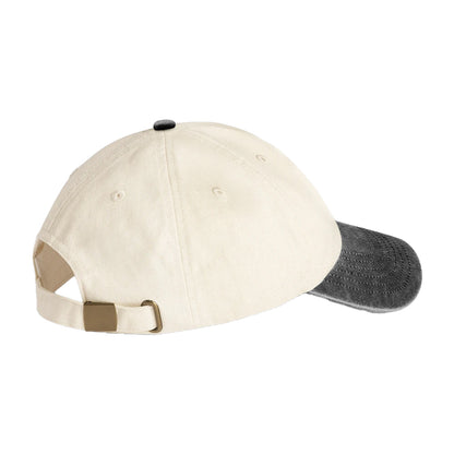 Natural-Vintage Black - Back - Beechfield Unisex Adult Contrast Low Profile Baseball Cap