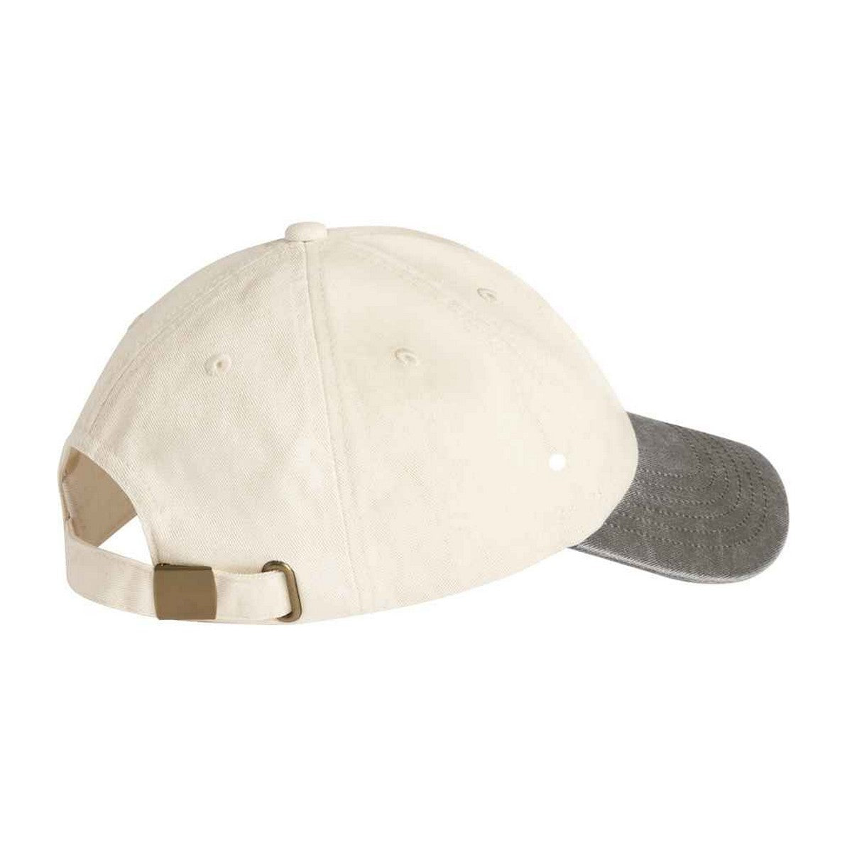 Vintage Brown-Natural - Back - Beechfield Unisex Adult Contrast Low Profile Baseball Cap
