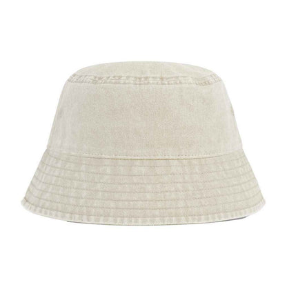 Vintage Sand - Front - Beechfield Childrens-Kids Vintage Bucket Hat