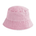 Vintage Dusky Pink - Back - Beechfield Childrens-Kids Vintage Bucket Hat