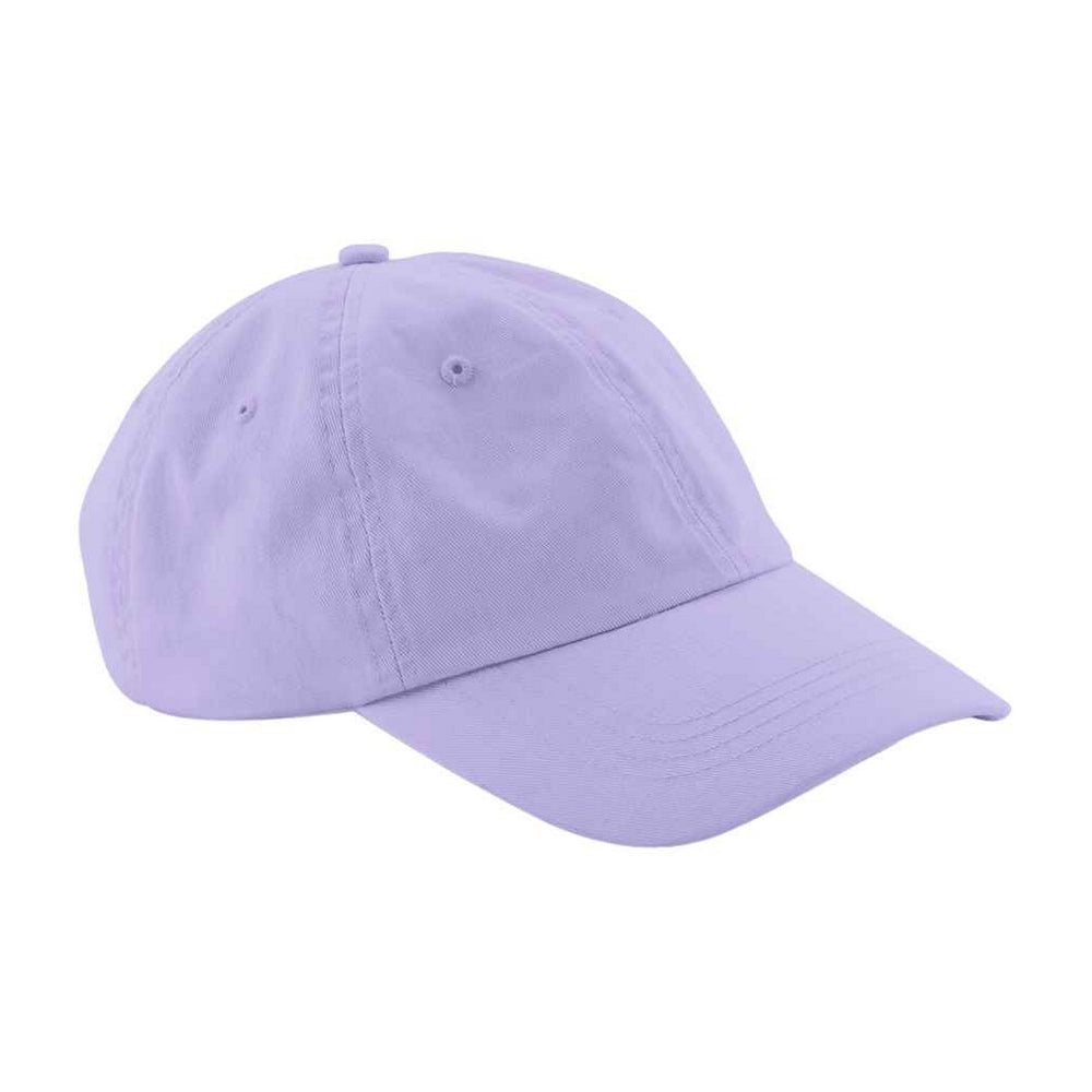 Lavender - Back - Beechfield Childrens-Kids 6 Panel Low Profile Baseball Cap