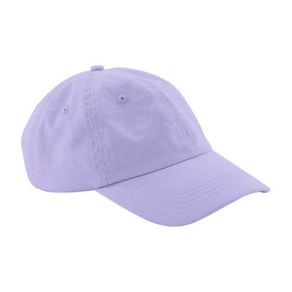 Lavender - Back - Beechfield Childrens-Kids 6 Panel Low Profile Baseball Cap