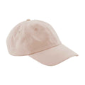 Peach - Side - Beechfield Childrens-Kids 6 Panel Low Profile Baseball Cap