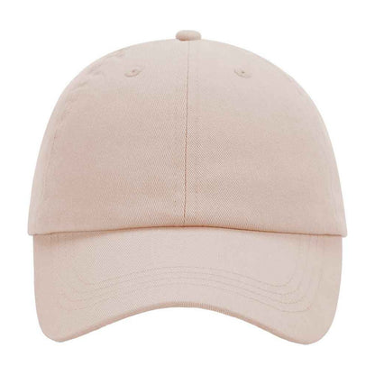 Peach - Front - Beechfield Childrens-Kids 6 Panel Low Profile Baseball Cap
