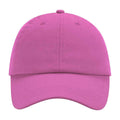 True Pink - Front - Beechfield Childrens-Kids 6 Panel Low Profile Baseball Cap