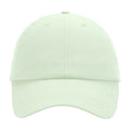 Pastel Mint - Front - Beechfield Childrens-Kids 6 Panel Low Profile Baseball Cap