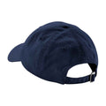 Navy - Back - Beechfield Childrens-Kids 6 Panel Low Profile Baseball Cap