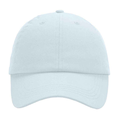 Pastel Blue - Front - Beechfield Childrens-Kids 6 Panel Low Profile Baseball Cap