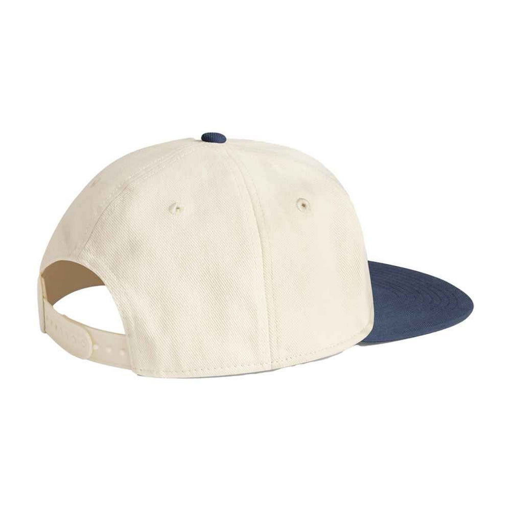 Natural-Navy - Back - Beechfield Contrast Flat Peak Baseball Cap