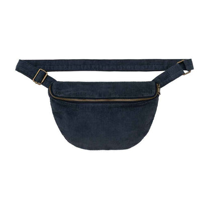 Navy - Front - Native Spirit Faded Corduroy Waist Bag
