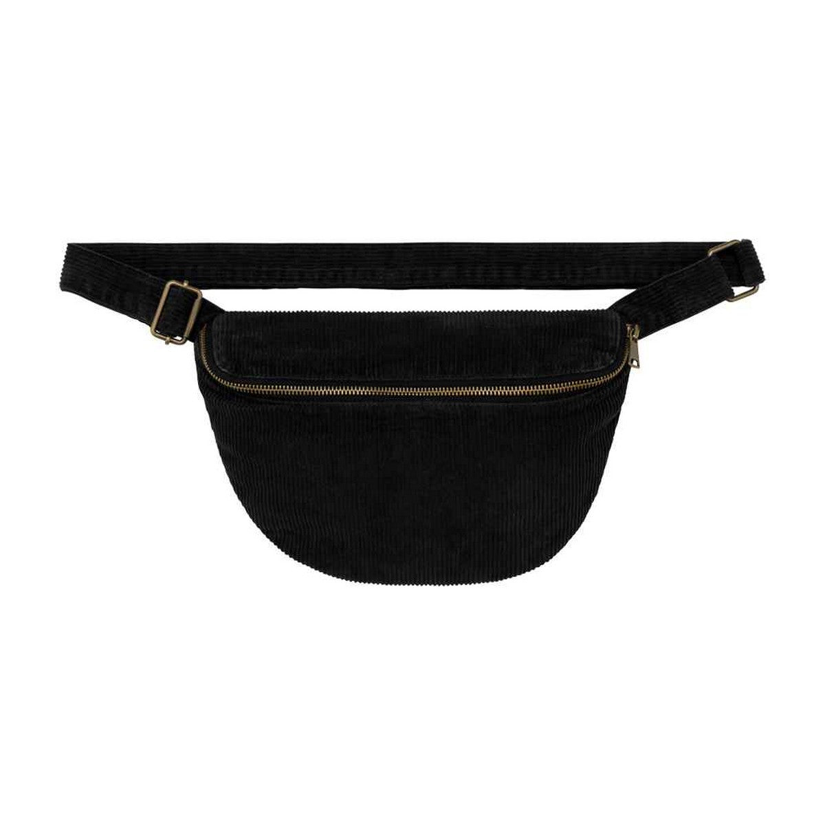 Black - Front - Native Spirit Faded Corduroy Waist Bag