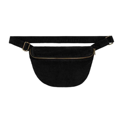 Black - Front - Native Spirit Faded Corduroy Waist Bag