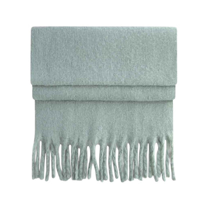 Dusty Green - Front - Beechfield Fluffy Scarf