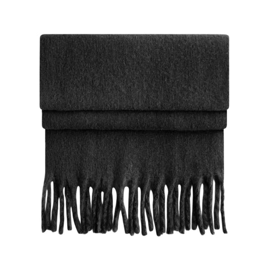 Black - Front - Beechfield Fluffy Scarf