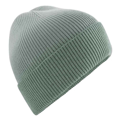 Dusty Green - Back - Beechfield Unisex Adult Dip Dye Beanie