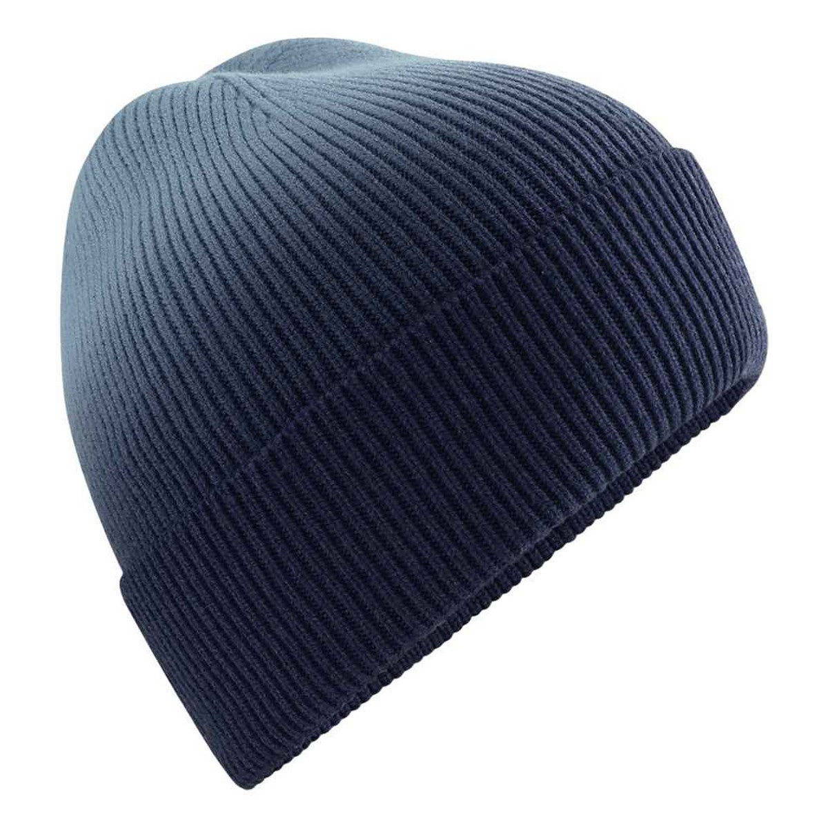 Navy - Back - Beechfield Unisex Adult Dip Dye Beanie