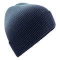 Navy - Back - Beechfield Unisex Adult Dip Dye Beanie
