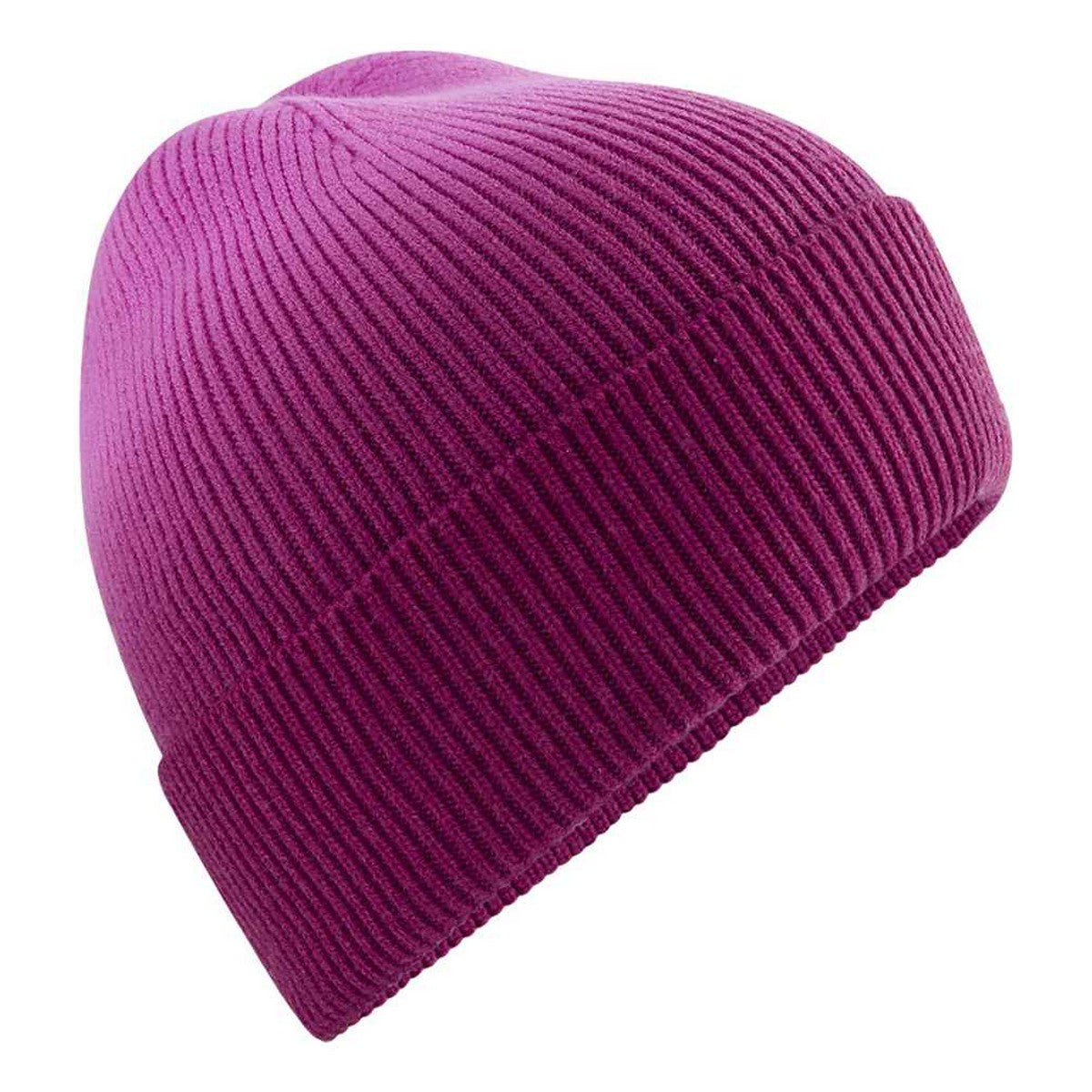 Pink - Back - Beechfield Unisex Adult Dip Dye Beanie