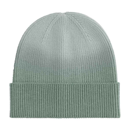 Dusty Green - Front - Beechfield Unisex Adult Dip Dye Beanie