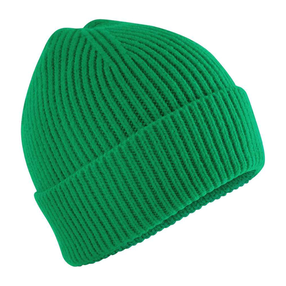 Kelly Green - Front - Beechfield Childrens-Kids Fashion Beanie